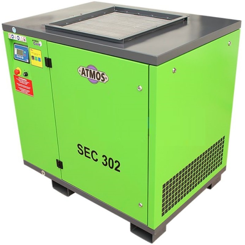 Skrutkový kompresor ATMOS SEC 302 30 kW, 7,5/10/13 bar, 5,2/4,4/4,0 m3/min