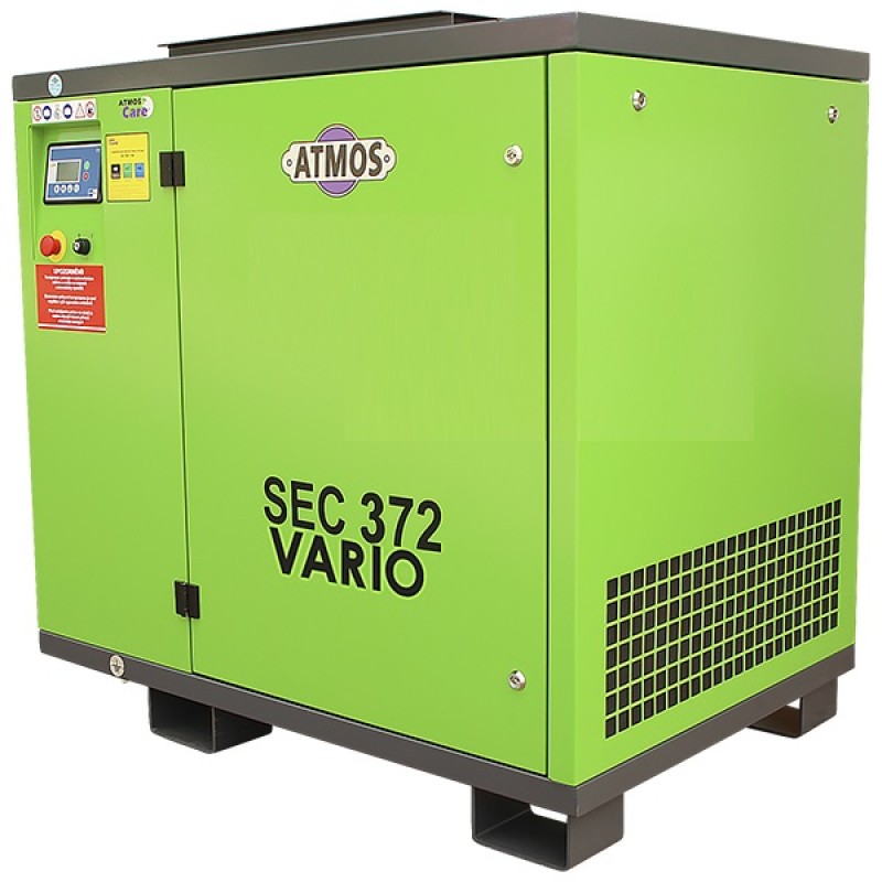 Skrutkový kompresor ATMOS SEC 372 Vario s frekvenčným meničom 37 kW, 7,5/10/13 bar, 5.8/5.2/4.4 m3/min