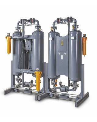 adsorpčný sušič ADX-20-F-PDP 2 m3/min max. 10 bar 1"  s reguláciou rosného bodu a predinštalovaným predfiltrom a koncovým filtrom, rosný bod do max. -40 °C