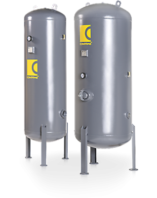 Tlaková nádoba - vzdušník stojatý COMPRAG RV-1500-P-11 1500 LTR 11 BAR poistný ventil SV ¾“ (12 m³/min)