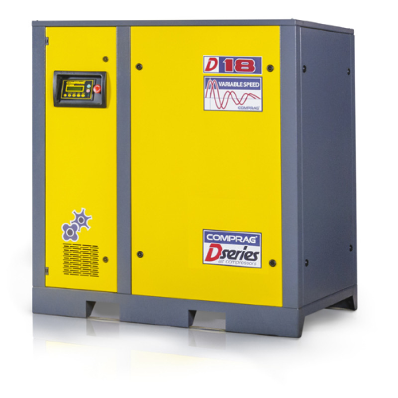 skrutkový kompresor s frekvenčným meničom COMPRAG DV-18 18,5 kW, 2,6 m3/min, 10 bar