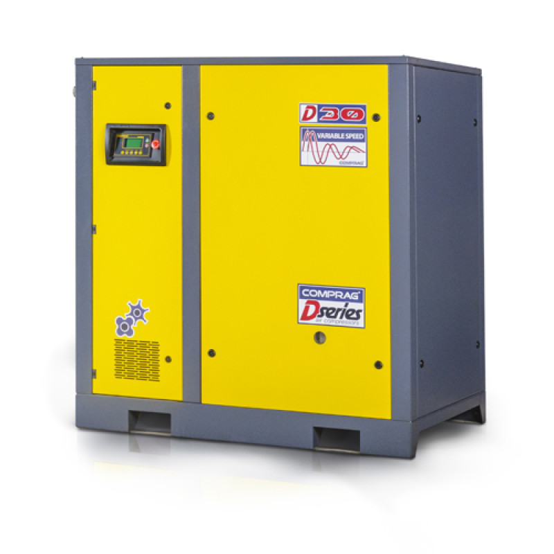 skrutkový kompresor s frekvenčným meničom COMPRAG DV-30 30 kW, 4,5 m3/min, 10 bar