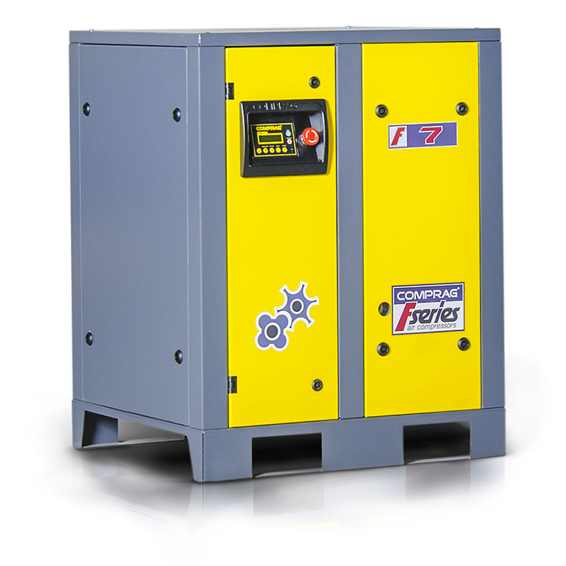 skrutkový kompresor COMPRAG Nemecko F-0713 7,5 kW 13 bar 0,6 m3/min