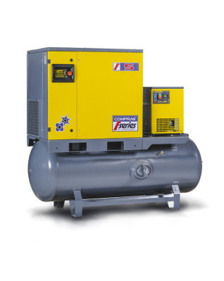 skrutkový kompresor COMPRAG Nemecko FRD-0510-500 5,5 kW 10 bar 0,65 m3/min sušič vzdušník 500 LTR