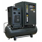 skrutkový kompresor MAC-3 MSD-V 15 PM LASER COMPACT s frekvenčným meničom 15 kW, 0,48 - 1,31 m3/min, 20 bar pre rezanie laserom