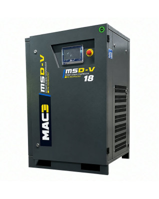 skrutkový kompresor MAC-3 MSD-V 18 PM LASER s frekvenčným meničom 18 kW, 1,38 - 2,05 m3/min, 16 bar pre rezanie laserom