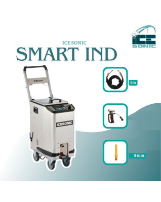 Stroj na tryskanie suchým ľadom ICEsonic SMART IND - tryska 8 mm / zásobník 15 kg / hadica 5m / produktivita 90 kg/hod