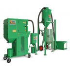 Pieskovačka mobilná - Separátor / Recyklátor abraziva CONTRACOR VAC-7H s voľne stojacim zásobníkom / Recyklácia pre minerálne abraziva