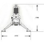 Podkop - rýpadlo s lyžicou BOWELL BH6 do 35 hp KAT I. VH175cm 