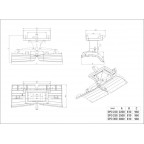 Snežný pluh šípový s 3 bodovým závesom Geo SPO 220 220 cm