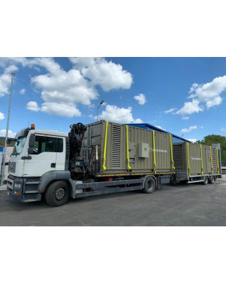 Diesel generator ZENESSIS - 2x ZEN 660 TBI diesel BAUDOUIN 528 kW - kontajner - ARMY - verzia NATO