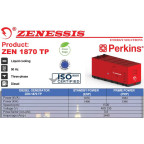 Elektrocentrála - Diesel generator ZENESSIS - ZEN 1870 TBI diesel PERKINS 1496 kW otvorená verzia bez krytu