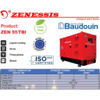Elektrocentrála - Diesel generator ZENESSIS - ZEN 55 TBI diesel BAUDOUIN 44kW